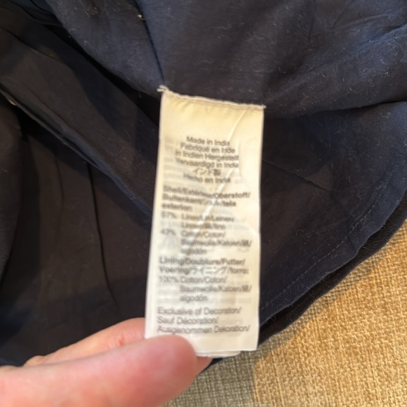 J.Crew Hand-embellished peplum top in cotton linen - Picture 10 of 15